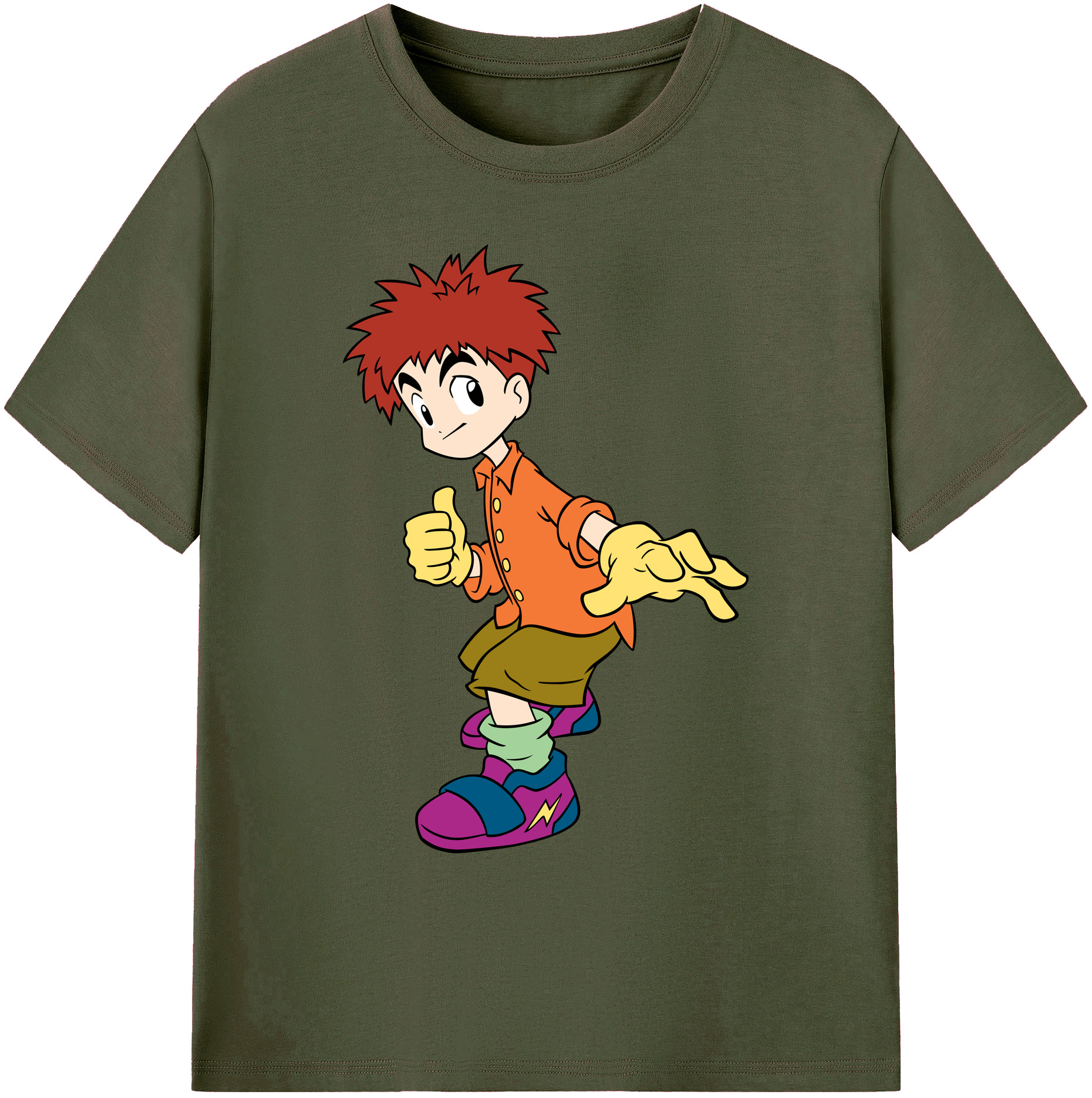 （画像用） Digimon デジタルモンスター/デジモン 綿100％ メンズ半袖Tシャツ｜肌触りやわらか＆通気性